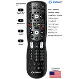 Inteset 4-em-1 Universal Backlit Ir Learning Remote Para Uso Com Apple Tv, Xbox One, Roku, Media Center/kodi, Nvidia Shield, A Maioria Dos S