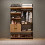 Guarda Roupa Closet Modulado 02 Torres Gaveteiro E