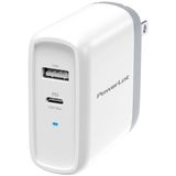 Usb C Charger Powerlot 68w 2 Portas Gan Pd & Qc Carregador De Parede Rápido Com Uma Porta Usb C De 60w Para Macbook Pro/air, Ipad Pro, Iphone 11/pro/