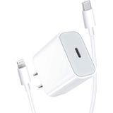 Apple Mfi Certified Carregador Rápido Do Iphone, Desoficon 20w Pd Power Type C Rapid Wall Charger Travel Plug&6.6ft Usb-c Para Lightning Quick Charg