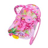 Cadeira De Balanço Musical E Vibratória Color Baby 18kg Rosa