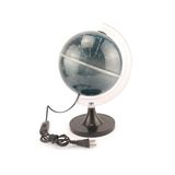 Globo Celeste 88 Constelações Decorativo Iluminado 21cm Com Luz De Led Branco Base Preta Luminária Abajur