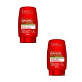 Combo Leave-in 5x1 Banho De Verniz Morango Forever Liss 150g