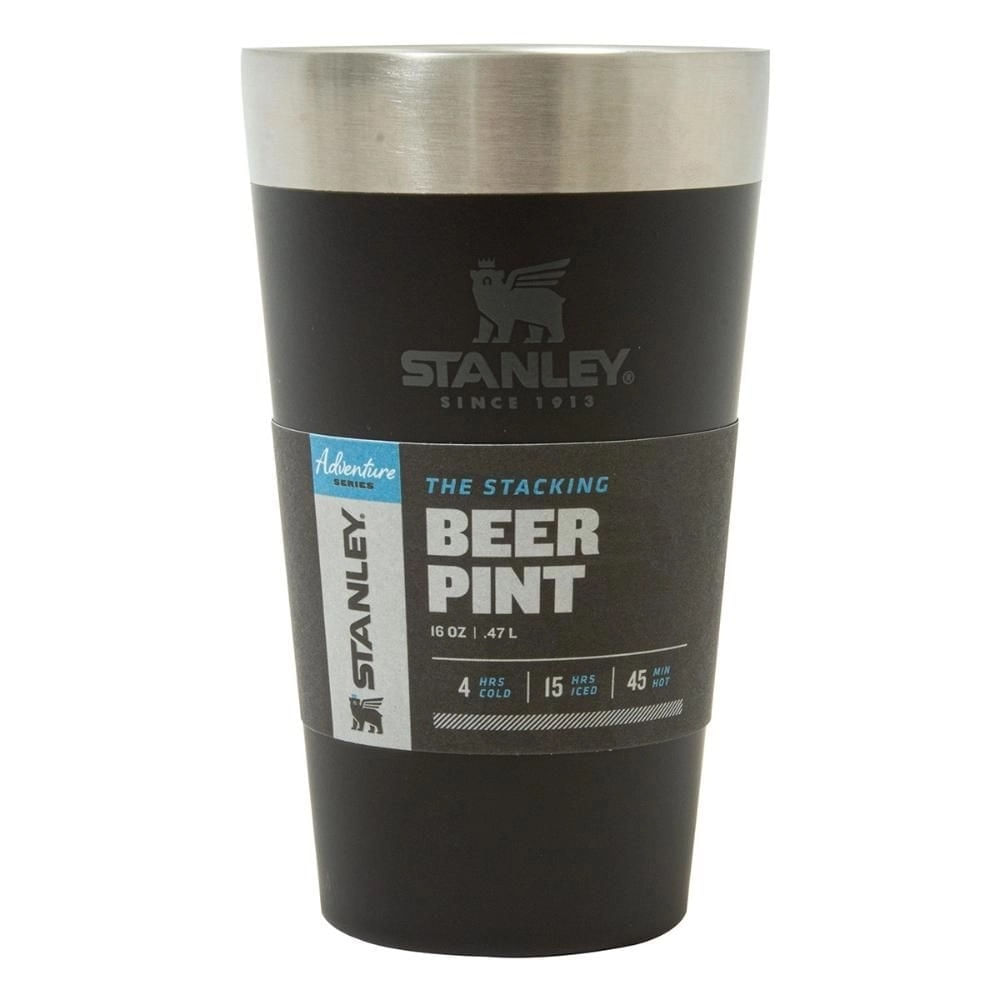 COPO TÉRMICO DE CERVEJA SEM TAMPA STANLEY 473ML PRETO