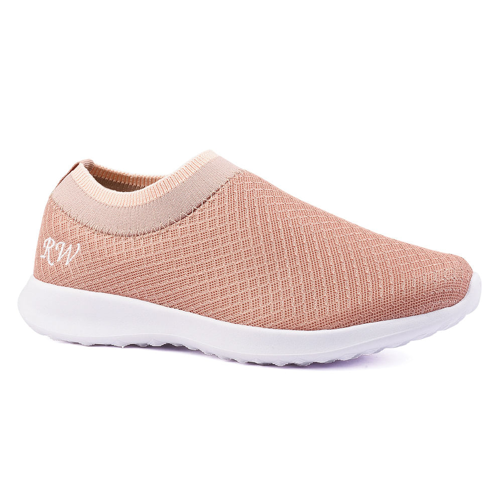 Tênis Meia Sem Cadarço Leve Macio Slip On Runway Feminino