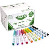 Crayola 58-8215 Crayola Fabric Marker Classpack, Dez Cores Variadas, 80/caixa