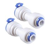 2 Emendas União Engate Rápido 1/4 X 1/4 Conector Reto