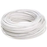 Fio Cabo Flexível 6mm Branco - 50 Metros