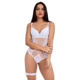 Conjunto Imi Lingerie Luxo Perneira Aberto Nas Costas Amore