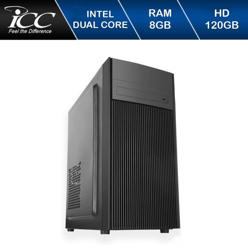 Desktop Icc Iv1886s Celeron J1800 2.41ghz 8gb 120gb Intel Hd Graphics Linux Sem Monitor