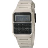 Casio Data Bank Quartz Watch Com Correia De Resina, Bege, 24.1 (modelo: Ca-53wf-8bcf)