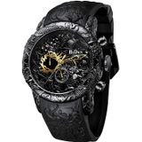 Moda Masculina Grande Dial 3d Escultura Dragão Relógios Homens Quartzo Relógios Luxuosos Relógio Criativo Requintado