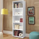 Estante para Livros 4 Prateleiras Multy Artely Branco