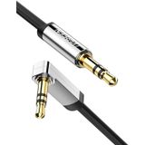 Ugreen 3.5mm Cabo De Áudio Stereo Aux Jack To Jack Cable 90 Degree Right Angle Auxiliar Cord Compatible For Beats Iphone Ipod Ipad Tablets Speakers 2