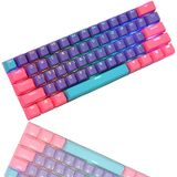Cjxsp Pbt 61 Keycaps 60%, Keycaps De Jogos De Perfil Oem Cherry Mx Rgb Retroiluminado Keycap Set Para 60% Teclado Mecânico Anne Pro 2/poker/rk61/gk61