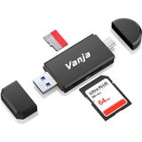 Vanja Usb Tipo C Sd Leitor De Cartão, Adaptador Leitor De Cartão Usb 3.0 Micro Sd Usado Para Sd-3c Sd Micro Sd Micro Sd Tf Sdhc Sdhc Mmc Rs-mmc Micro