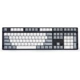 Qisan Pbt Keycaps 108 Key Cherry Profile Keycap Set Dye-subbed Para 61/87/104/108 Mx Switches Mechanical Gaming Keyboard (grey White Combo)