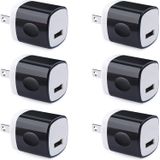 Adaptador De Parede, Carregador De Parede Usb 6 Pack, Uorme 1a 5v Usb De Porta Única Pluger Adaptador De Energia Compatível Iphone 12 11 Xs X 8 7 6s