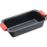 Assadeira De Aço E Silicone Retangular Cinza 45cm - A\casa