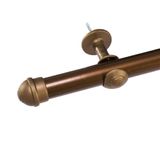 Varão Cortina Simples 3 Metros 28mm Ouro Velho