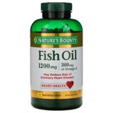Omega 3 Nature's Bounty Fish Oil 1200mg 180 Caps Sem Cheiro