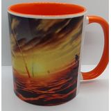 Caneca Beatch Tenis Em Porcelana 325 Ml