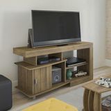 Rack para TV até 42 Polegadas 1 Porta Royal Moderno Artely Pinho