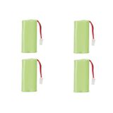 Kit Com 4 Pilhas 2,4v 600ma Para Telefone Sem Fio Intelbras