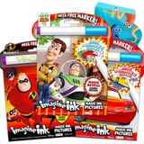 Imagine Ink Coloring Book Set Bundle ~ 3 Mess Free Coloring Books For Kids Featuring Toy Story, Minions, Angry Birds With Invisible Pens And Stickers