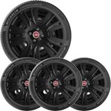 Kit 4 Calota Fiat Palio Punto Siena Aro 15 Preto Emb 204cp