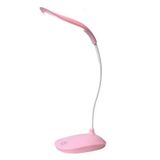 Luminária Mesa Flexível 3 Níveis Touch Rosa Sem Fio 14 Led