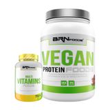 Vegan Protein 500g+ Multivitamins Foods 90 Cápsulas