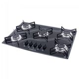 Cooktop Lines 5 Bocas Safanelli Preto Bivolt