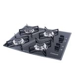 Fogão Cooktop 4 Bocas Semplice Safanelli Preto Bivolt