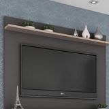 Painel para TV até 60 Polegadas 1 Prateleira Benevello Quiditá Grafite