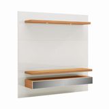 Painel 180 Cm C/Led  Mdf Tb107E Wj Off White / Freijo - Dalla Costa