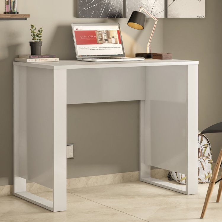 Mesa para Computador Office Morada Demóbile Branco