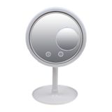 Espelho Maquiagem Led Ventilador Touch Screen Beleza Usb