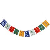 Bandeiras De Oração Tibetana Om Mani Padme Hum Mantra - 8cm
