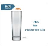 12 Copos Atol 300ml - Tubo Long Drink