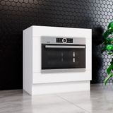 Balcão Para Forno De Embutir Americana Henn Branco Hp