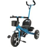 Triciclo Infantil Divertido Azul Com Apoiador