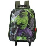 Mochila Escolar De Rodinhas Meninos Marvel O Incrivel Hulk