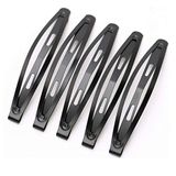 24 Pcs Big Metal Hair Snap Clips 2.36 Inch Long No-slip Clips Barrettes For Women And Girls (black)