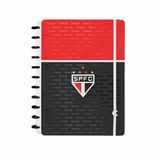 Caderno Inteligente Grande São Paulo Tricolor Preto