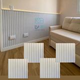20 Placas Revestimento 3d Pvc Painel Ripado Parede