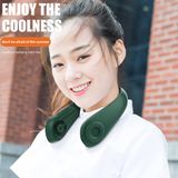 Mini Portátil Usb Mini Fan Usb Recarregável Neckband Fan (gre