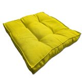 Almofada Futon Decoração 45x45 Cm Amarelo Novita