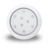 Luminária Piscina Led Rgb Colorido 12v 9w 80mm Branco