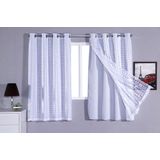 Cortina Quarto Corta Luz Blackout Com Voil 2,70 L X 1,70m